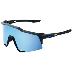 100% GAFAS Speedraft - Matt Schwarz mit Hiper Blue Multilayer Mirror Lens - Sportbrillen aus hochwertigem Material für optimales Sehen und höchsten Komfort beim Sport.