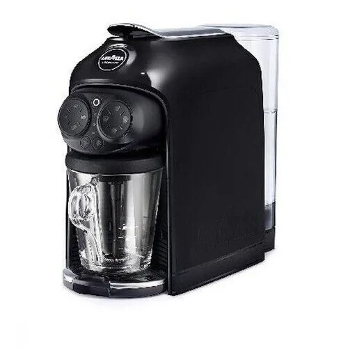 Lavazza Desea Black Ink Kaffeekapselmaschine - Kaffeepad- & Kapselmaschinen mit integriertem Milchaufschäumer, ideal für cremige Kaffeespezialitäten und komfortable Bedienung dank Display.