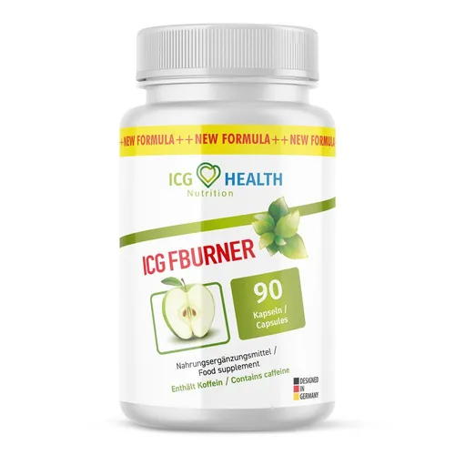 ICG Fatburner Kapseln (90 St.) - Diät Fatburner mit verbesserter Formel, reich an natürlichen Zutaten und ohne Jo-Jo-Effekt. Hergestellt in der EU, unterstützt effektiv beim Erreichen deines Wunschgewichts!