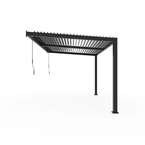 Sojag Terrassenüberdachung Hana 1013 Schwarz 305,3x399,4x270,1cm - Moderne Terrassenüberdachung aus robusten Materialien. Schaffe dir einen geschützten Außenbereich, ideal für entspannte Stunden im Freien – vom Frühling bis Herbst.