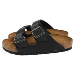 Birkenstock Arizona NU Etroite - 40 EU - Schwarze Leder-Sandalen für Erwachsene mit Wildleder-Innensohlen, ideal für höchsten Komfort und stilvolles Tragen im Sommer.