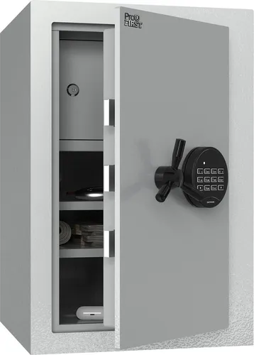 Profirst Wertschutzschrank EN1 Fortress 60 mit Elektronikschloss - Robuster Wertschutzschrank für private und gewerbliche Nutzung. Mit geprüfter Sicherheitsstufe EN1 schützt er zuverlässig Bargeld und wichtige Dokumente. Ideal für Büros und Haushalte mit höherem Sicherheitsbedarf.