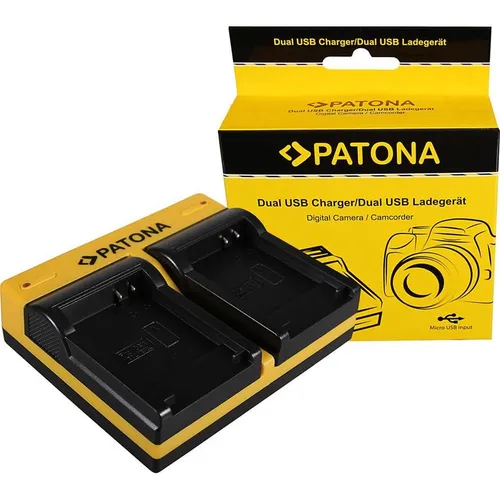 Patona Dual Ladegerät f. Canon NB-8L Powershot A2200 A3000 IS A3000IS A3100 IS A3100IS inkl. Micro-U (Kamera Akku Ladegerät) (33388050)