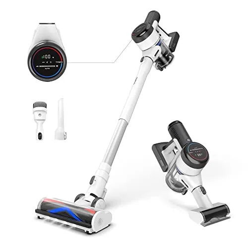 Tineco Pure ONE S15 Pet Smart Akku Staubsauger, Anti-Verheddern-Funktion, Handstaubsauger umwandelbar, für Hartboden und Teppich geeignet, LED-Licht, Wi-Fi Verbindung App Steuerung