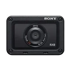 Sony RX0 CyberShot (schwarz) Kamera - Digitalkamera mit extrem kompaktem Design, wasserdicht und stoßfest – perfekt für Abenteuer und kreative Aufnahmen.