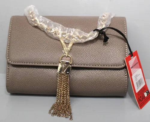 Valentino Womens 1R4-DIVINA Handbag, Taupe - Damen-Henkeltaschen, elegantes Design in Taupe, perfekt für stilvolle Auftritte und vielseitige Kombinationsmöglichkeiten.