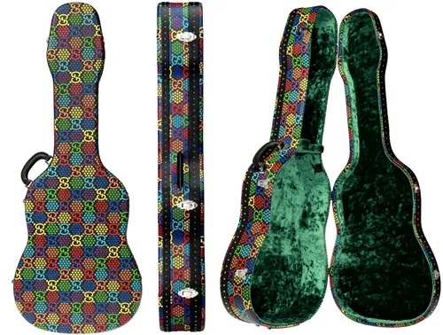 Gucci GG Psychedelic Canvas Guitar Tasche - Reisetasche für Gitarren, aus hochwertigem Canvas mit einzigartigem psychedelischen Design – ideal für stilvolle Musiker auf Reisen.