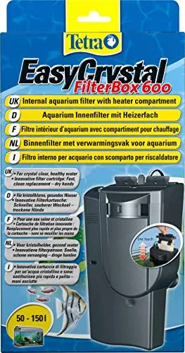 Tetra EasyCrystal Aquarium Filterbox 600 - Aquarienfilter für 50-150 L, sorgt für kristallklares Wasser durch intensive mechanische, biologische und chemische Filterung – ideal für gesunde Aquarienpflege.