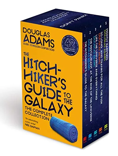 The Complete Hitchhiker's Guide to the Galaxy Boxset - Anthologie Fiktion, praktisch zu transportieren und in sicherer Verpackung, ideal für Sci-Fi-Fans