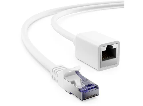 deleyCON deleyCON 1m CAT7 Patchkabel Verlängerung S/FTP Netzwerkkabel LAN DSL LAN-Kabel