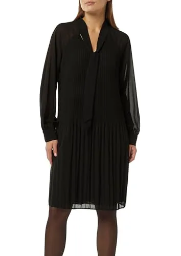 comma Kleid - Freizeitkleid für Damen mit V-Ausschnitt und langen Raglanärmeln, perfekt für lässige Anlässe und bequem im Regular Fit.