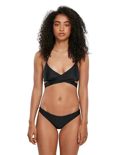 Urban Classics Damen dames Bikini Set, Schwarz (Black 7), XS EU