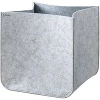 Lifeney Organize your closet Aufbewahrungsbox, 33x33x33 cm, Filz, grau 833200