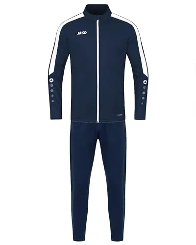 Jako Herren Trainingsanzug M9123 blau - Trainingsbekleidung aus 100% Polyester, ideal für Fußballer. Bequem im Regular Fit und pflegeleicht bei 40°C maschinenwaschbar.