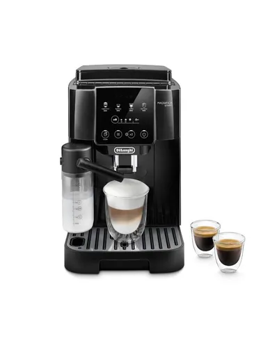 DELONGHI Magnifica Start Milk ECAM220.60.B - Kaffeevollautomat in Schwarz, 4 Kaffeespezialitäten und intuitive Bedienung für perfekten Kaffeegenuss