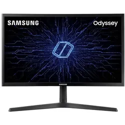 Samsung LC24RG50FZR 144Hz LED-Monitor - CRG5 Series, gebogener 24" Full HD Monitor mit 144Hz für flüssige Gaming-Erlebnisse und USB Hub für einfachen Anschluss von Peripheriegeräten.