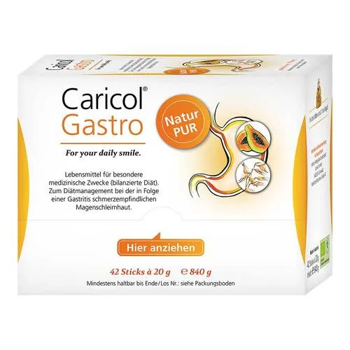 Caricol Gastro Sticks - Arzneimittel zur Unterstützung der Magengesundheit mit Bio-Hafer und Bio-Papaya, ohne Zuckerzusatz und ideal für die tägliche Einnahme.