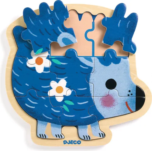 Djeco Igel Holzpuzzle, Djeco – Hochwertiges Lernspielzeug für Kinder