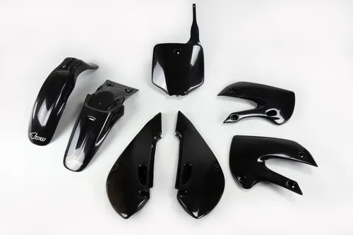 Ufo Verkleidung Kunststoff Kit Kawasaki Klx 110 2001 - 2009 schwarz
