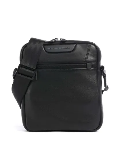 Porsche Design Roadster Evo Schultertasche XS - Schwarz - Elegante Schultertasche aus hochwertigem, weichnarbigem Leder mit optimaler Fächeraufteilung und verstellbarem Schultergurt für perfekten Tragekomfort. Ideal für stilbewusste Frauen im Alltag.