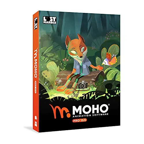 Moho Pro 13.5 - Das umfassende Animationswerkzeug für Profis - Software für PC und Mac OS mit leistungsstarken Vektorzeichnungswerkzeugen und einfacher Integration von PSD-Dateien für müheloses Rigging und Animation.