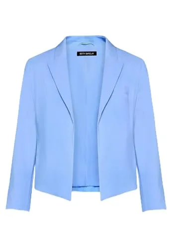 Betty Barclay Damen Kurzblazer mit 3/4 Arm 44, Azurine - Eleganter Betty Barclay Damen Blazer mit 3/4 Arm für einen stilvollen Look. Die weich fallende Passform sorgt für Komfort und Vielseitigkeit, ideal für den Alltag oder besondere Anlässe.