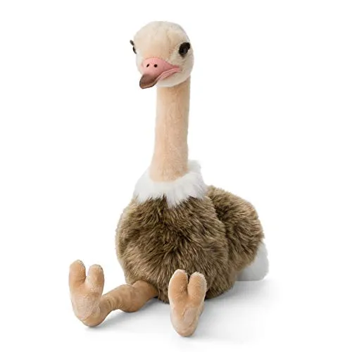 WWF Plüsch Vogel Strauß 35 cm - Stofftier & Teddybär: Flauschiges, lebensechtes Plüschtier aus 100% recyceltem PET, ideal für Babys und Kleinkinder. Unterstützen Sie mit jedem Kauf den WWF und seine weltweiten Projekte.
