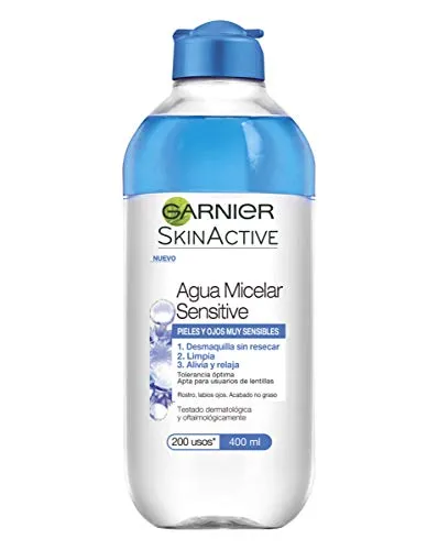 Garnier Skin Active - Sensitives Mizellenwasser für sehr empfindliche Haut und Augen, 400 ml, 6 Einheiten
