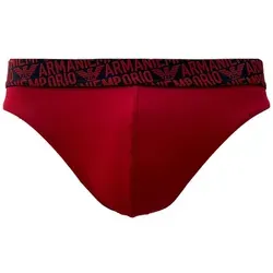 Emporio Armani Tanga 4F719 Thong Mikrofaser (1-St) Herren String Logobund rot L