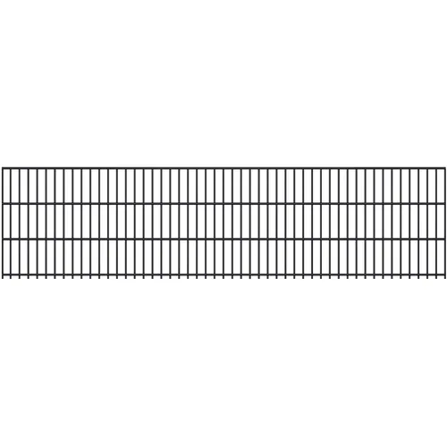 Fa-Bausysteme Doppelstabmatte 6/5/6 Anthrazitgrau - Gartenzäune: Stabiler und formschöner Doppelstabmattenzaun in 2508 mm Breite für optimalen Grundstücksschutz und ästhetische Gestaltung.