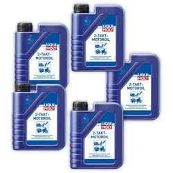 5x 1L LIQUI MOLY 1052 Motoröl 2 Takt Selbstmischend Teilsynthetisch Motor Öl