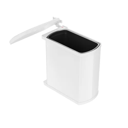Hailo Abfallsammler 3418001 - 18 Liter schwenkbarer Einbau-Mülleimer für 45 cm Schrank, hygienisch und platzsparend mit robustem Design
