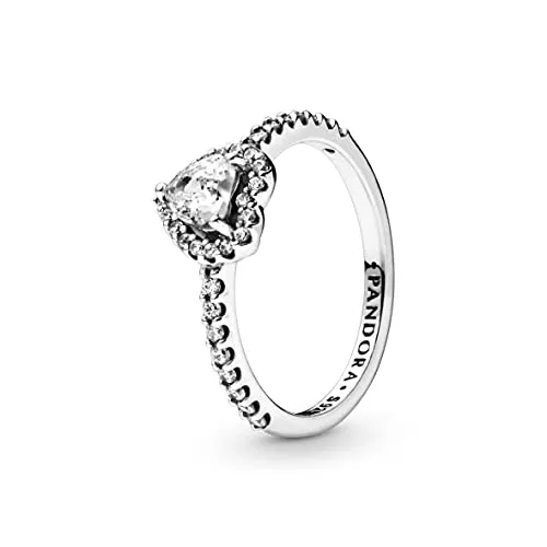 PANDORA Ring "Herz" Silber 198421C01 - Eleganter Damenring, perfektes Geschenk für besondere Anlässe