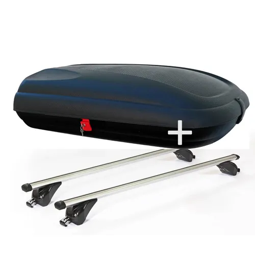 Dachbox VDPBA320+Dachträger KING1 für VW Golf VII Sportsvan AM1 5Tür 14-19