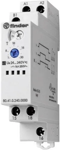 Finder Zeitrelais Serie 80.41 - 0,1s bis 20h, präzise Zeitsteuerung für vielseitige Anwendungen