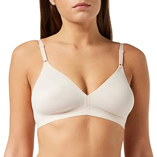 Triumph Damen BH Micro Fun N, ohne Bügel, ohne Polsterung, Verstellbare Träger, 90C, Nude Beige