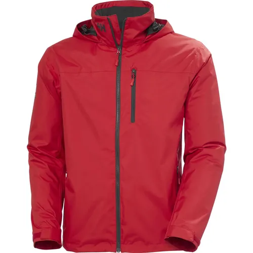 Helly Hansen Herren Crew Hooded Midlayer Jacke, Rot 2.0, M - Funktionsjacken, isolierte Midlayer-Jacke mit Kapuze, ideal für warme und trockene Bedingungen auf dem Wasser.