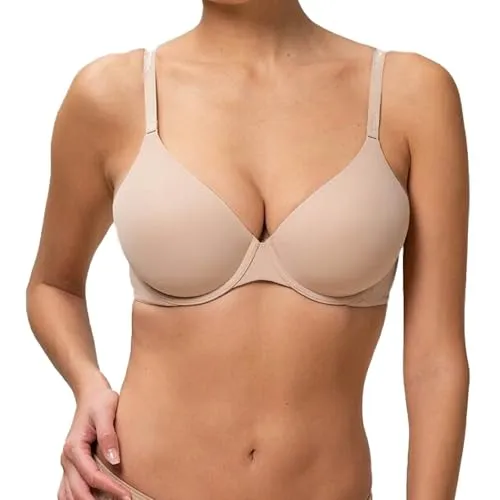 Triumph Damen Halbschalen BH Body Make-Up WHP, Beige - Funktionsunterwäsche mit leicht gepolsterten Cups und atmungsaktiver Qualität, ideal für einen perfekten Sitz ohne zusätzliches Volumen.