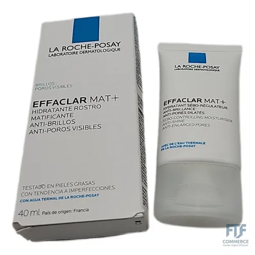 La Roche Posay Effaclar Mat Creme 40 ml - Mattierende Pflege für fettige, unreine Haut, langanhaltender Talgschutz und porenverfeinernder Effekt