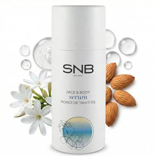 SNB Professional Revitalisierendes Serum für Gesicht, Hände und Körper 100ml mit Monoi de Tahiti, Allantoin, Mandelöl, Vitamin E, Hyaluronsäure | Hautpflege und Gesichtsserum | serum gesicht