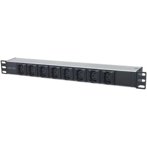 Intellinet 163651 19 Zoll Netzwerkschrank-Steckdosenleiste - Steckdosen & Zubehör, bietet universelle Stromversorgung mit C13-Kaltgerätesteckdosen und flexibler Montage in 19"-Netzwerkschränken.