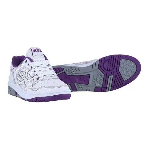 Asics Sneaker EX89 Needles in Weiß/Violett für Herren, Größe 42,5 (9) - Der EX89 Sneaker kombiniert klassisches Design mit modernen Dämpfungseigenschaften. Ideal für modebewusste Herren, die einen stilvollen Look und hohen Tragekomfort schätzen.