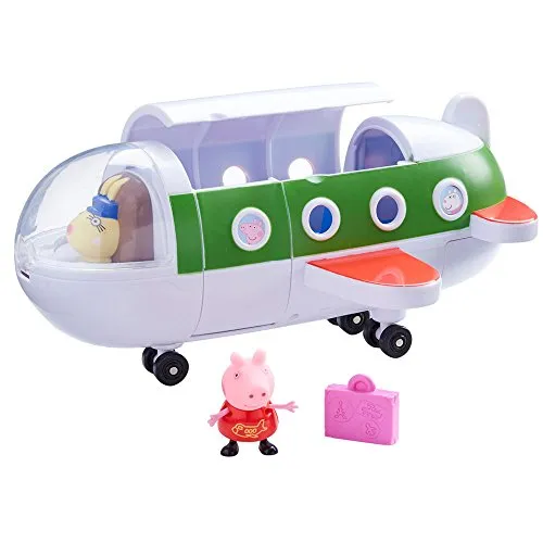 Peppa Pig 06227 Air Peppa Jet Figure - Luftfahrt-Modellbausatz mit freilaufendem Jet und beweglichen Figuren. Ideal für kreative Spielstunden und fördert die Fantasie von Kindern.