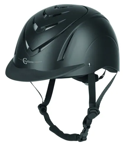 Kerbl Nerron VG1 Unisex Helm Schwarz - Reithelm für Erwachsene in elegantem Schwarz, Größe 51-54, mit optimalem Schutz und hohem Tragekomfort für sicheres Reiten.