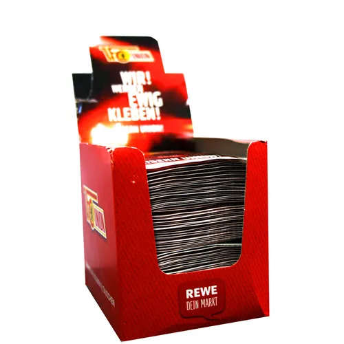 1.FC Union Berlin - Sticker Stars - Sammelsticker Display (100 Tüten) - Offizielle Panini Kollektion mit 100 Tüten zum Sammeln der beliebten Sticker der Bundesliga. Ideal für Fans des 1. FC Union Berlin, um ihre Sammlung zu vervollständigen und spannende Momente festzuhalten.