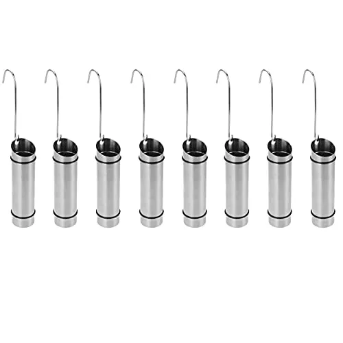 HAC24 Edelstahl Luftbefeuchter Heizkörper Verdunster Raumbefeuchter Wasserverdunster 8er Set Silber 300ml Manuell Energieeffizient