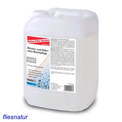 Patina Fala Marmor und Naturstein Wischpflege 5L - Flüssigreiniger für Stein, ideal zur schonenden Pflege von Marmor und Naturstein, hergestellt in Deutschland für beste Qualität.