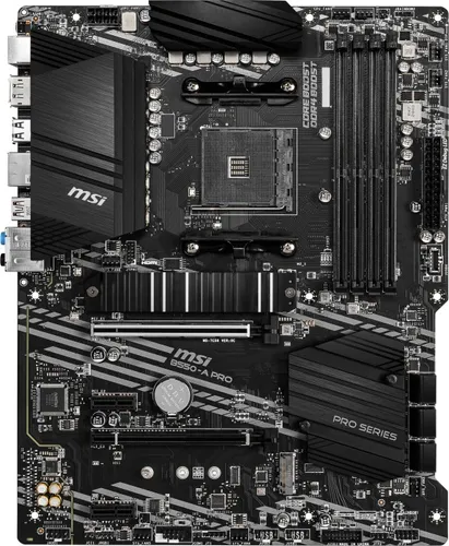 MSI B550-A PRO - ATX Motherboard für AMD Ryzen, blitzschnelle PCIe 4.0 und fortschrittliche Kühlungstechnologie für extreme Performance