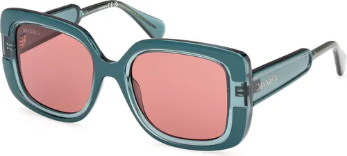 Max &Co MO0096 98S shiny dark green 52/20/140 Damen Sonnenbrillen