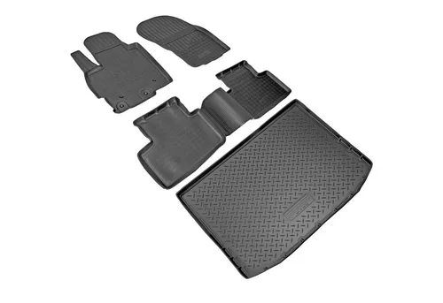 RECAMBO Kofferraumwanne für Mitsubishi ASX, Typ GA, BJ ab 2010>, für Mitsubishi ASX GA, 100% passgenaue Antirutschmatte, Kofferraum Schutzmatte, Gummimatte